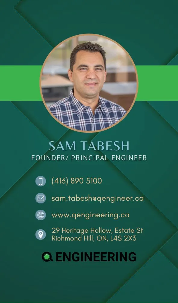 Sam Tabesh Principal Engineer and Founder of Q Engineering