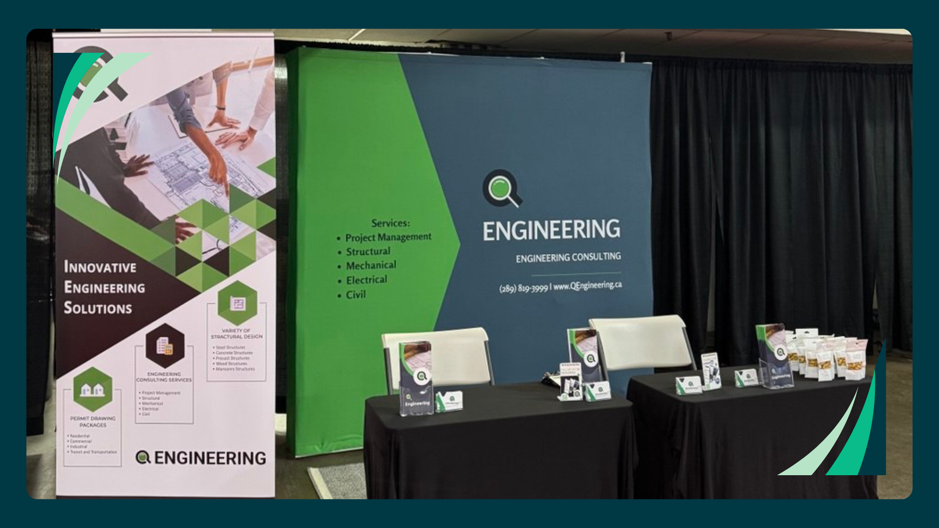 Q Engineering booth at the Canadian Concrete Expo